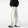 Pantalones de rayas degradadas estilo americano para hombre, primavera y otoño, pantalones deportivos de pierna recta con tres rayas, pantalones casuales deportivos de pierna recta fluidos