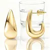 Aretes de Gota de Agua, Pendientes de Diseño de Nicho Modernos y Versátiles, Pendientes Geométricos Modernos Chapados en Cobre, Regalos para Mujeres