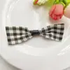 Novo Tecido Xadrez Laços Acessórios Laços DIY Acessórios para Cabeça Sapatos e Meias Roupas Acessórios Semi-Acabados