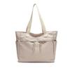 Bolsa de Lona para Mujer 2025 con Diseño de Nudo de Cuerda, Gran Capacidad, Bolsa Tote Color-Blocking, Simple y Versátil, Bolso de Mano a la Moda