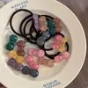 Goma para el pelo transparente con lazo pequeño y brillo, versátil y linda para el uso diario, diadema elástica básica para niñas