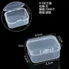 Venta Directa de Fábrica Caja de Plástico PP Rectangular Caja de Embalaje Transparente Caja para Piezas Pequeñas Caja para Piezas Caja de Almacenamiento de Joyería con Tapa