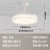 Nueva Luz de Ventilador Moderna para Sala de Estar Estilo Vintage Crema Protección Ocular Silenciosa Viento Fuerte Simple para Dormitorio Comedor Luz de Ventilador Eléctrico
