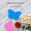 Fábrica a granel fornecer alimentos de grau alimentício colorido borboleta silicone molde animal dos desenhos animados DIY bolo de gelo molde