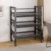 Estante de Cocina de Pie Multicapa para Verduras Doméstico Multifuncional Estante para Ollas Estante de Almacenamiento para Microondas Estante de Almacenamiento para Gabinete de Cocina