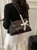 Bolsa de Ombro Casual Simples e Estilosa Feminina para Compras, Deslocamento, Bolsa de Mão Fresca, Nova Bolsa de Braço da Moda 2025