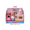 Serie Conejo Rosa de una palabra Refrigerador de Princesa Traje Lavadora de Cocina Caja Registradora Sonajero Juguetes de Juego para Niña