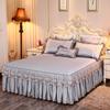 Colcha de encaje de princesa falda de cama acolchada de una pieza funda protectora Simmons engrosada antideslizante 1.5m 1.8m individual doble