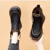Nuevas Botas de Nieve de Felpa con Cremallera Lateral Estilo Chino para Mujer 2026 Nuevas Botas Cortas de Suela Plana de Invierno Zapatos de Algodón Gruesos Antideslizantes para Dama