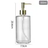 Botella dispensadora de vidrio para desinfectante de manos, Botella de almacenamiento para champú y gel de ducha, Botella espumosa para limpiador facial, Botella espumosa, Botella a prueba de fugas