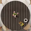 Toalha de mesa redonda estilo ins mais vendida com uma sensação criativa, de alta qualidade e luxo leve, tecido decorativo com padrão de mármore