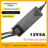 Fonte de Alimentação para Câmera de Vigilância 12V 5A Adaptador CC 1 para 4, Adaptador Multicanal CC 1 para 4 para Monitoramento