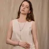 Cadena de Suéter con Forma de Gota de Agua Exclusiva Transfronteriza de Amazon en Stock para Mujer, Diseño de Nicho de Lujo Ligero, Elegante Cadena para Clavícula
