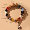 Pulseira de 18 Sementes, Pulseira Bodhi de 18 Sementes, Pulseira de Mão com Várias Contas para Mulheres