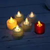 Luz led electrónica mini columpio pequeño cera de té romántico restaurante boda decoración creativa lágrima gota cera simulación lámpara de vela