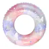Anel de Natação Borboleta com Lantejoulas Sonho Anel de Braço Infantil Anel Flutuante Anel de Natação Inflável para Água Boia Brinquedo Aquático
