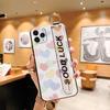 Funda para teléfono con pulsera y cara sonriente para Apple 15, 13, Pro Max, 7 Plus, Love 12, 11, XS Max, XR