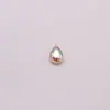 Aleación de Zinc Vidrio Cristal Colgante Piedra Preciosa de Colores Gota de Agua Corazón Accesorios para Joyería DIY Colgante de Aleación Collar