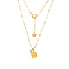 Collar de Plata S925 con Colgante de Circonita Cubo de Azúcar Cepillado, Estilo Exquisito para el Día a Día, Lujo Ligero, Moderno, Sensación de Alta Gama, Cadena para Suéter de Mujer al por Mayor