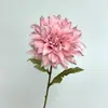 Dália Artificial de Caule Único em Cores de Outono Flor de Seda Crisântemo Decoração de Arranjo de Flores para Janela de Sala de Estar de Casa Arco de Casamento