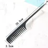 Fábrica em estoque atacado pente de cabeleireiro mais grosso dentes largos cauda pontuda pente de plástico dentes grandes pente de bobo dentes finos pente para baixo