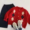 Suéter Infantil Maibao 2026 Outono Estilo Coreano Meninos Meninas Cardigan de Tricô Listrado Estiloso Crianças Pequenas e Médias Roupa de Fora Estilosa