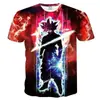 AliExpress Dragon Ball Goku Dibujo Animado Impresión Digital 3D Camiseta Infantil Suministro de Comercio Exterior
