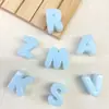 Cuentas de Letras Inglesas Acrílicas DIY Accesorios para Cadena de Teléfono Móvil Diámetro del Agujero 6 mm Materiales para Manualidades de Cuentas Cuentas Sueltas de Color Gelatina