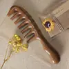 Peine Oval de Sándalo con Cojín de Aire, Peine con Bolsa de Aire para Masaje, Peine de Madera para Meridianos de la Cabeza, Fabricante de Peine Masajeador del Cuero Cabelludo para Cabello Largo de Mujer