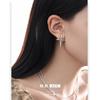 Pin de Plata 925 Nuevos Pendientes Pequeños Estrella de Cuatro Hombres Verano Pendientes de Gama Alta Versátiles Pendientes de Moda para Oficina Venta al por Mayor