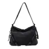 Bolso Tote de Hombro de Mezclilla de Gran Capacidad Casual Moda Simple para Mujer Viajero Versátil Moda Bolso de Viaje Bolso Cruzado