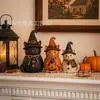 Decoración de Calabaza Fantasma Gato Negro de Madera para Halloween Habitación Escritorio Decoraciones Festivas Artesanías de Madera
