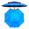 Guarda-chuva de pesca Universal Preto Ultra Leve Camada Dupla Engrossado Respirável High-end Guarda-sol de Pesca Protetor Solar À Prova de Chuva Metal Médio Rod
