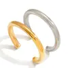 Jingqiao Pulsera de Acero Inoxidable Europea y Americana Joyería Femenina de Gama Alta Pulsera Abierta Dorada Joyería de Acero de Titanio Pulsera Transfronteriza