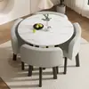 Conjunto simples de mesa e cadeiras para recepção, mesa de negociação para uso comercial, mesa e cadeiras de recepção para loja, pequena mesa redonda para escritório e lazer
