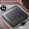 Juego de Té Kung Fu Bandeja de Té Simple Hogar Japonés Redondo Bandeja de Bambú Bandeja Grande de Melamina Mesa de Té Pequeña Vela de Burbuja Seca Excelente