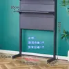 Estante de panel perforado de metal, modificado en un estante de escritorio para niña, estante de almacenamiento de pie, escritorio de computadora, estante de exhibición multicapa