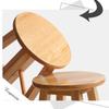 Banco de madera maciza taburete de madera pata alta taburete redondo silla de comedor doméstica taburete madera de caucho taburete escalón taburete de bar europeo taburete de bar oferta especial
