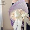 Papel de Envoltura Estilo Encaje Brillante Pensamiento de Siete Colores Paquete de Material Papel de Flores Ramo Floral DIY Papel de Envoltura Floral