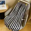 Pantalones de Tiro Alto hasta el Suelo para Mujer, Estilo Coreano, Interesantes, de Pierna Ancha, Pantalones Fluidos para Mujer, Pantalones Casuales Rayados Estilo Kara
