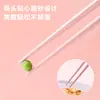 Palillos coloridos de alto valor para uso doméstico, un par por persona, corazón rosa femenino, macarrón, resistentes a altas temperaturas, palillos de aleación antimoho