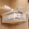 Caixa organizadora de lingerie, caixa de lingerie para pendurar no guarda-roupa, prateleira de armazenamento para roupas íntimas, prateleira de armazenamento em camadas retrátil para armário