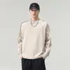 Moletom masculino estampado em 3D, novo estilo 2026, blusa de base, tamanho grande, camisa roxa de alta qualidade de manga longa para outono e primavera