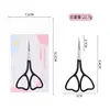 Tijeras para Recortar Cejas de Mango de Amor para Recortar Pestañas Postizas, Filosas y que no se Atoran, Tijeras Retro de Acero Inoxidable para Pelos de la Nariz, Tijeras Pequeñas Puntiagudas
