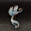 Broche de Fénix Esmaltado, Gama Alta, Nicho, Broche de Alta Calidad, Pin Retro Estilo Palacio, Insignia para Ropa, Accesorio