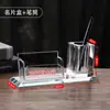 Fornecimento direto da fábrica porta-canetas de cristal criativo suprimentos de escritório para mesa presentes comemorativos de negócios ornamentos de porta-canetas de cristal
