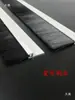Tira de Escova de Liga de Alumínio Tira de Vedação de Escova, Fio de Nylon Preto e Branco Vedação Bloqueio de Poeira Tira de Escova para Elevador, Tira de Escova Industrial Mecânica