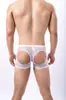 Roupa Íntima Masculina Boxer de Renda Tendência Estilo Coreano Verão Respirável e Confortável Quatro Cantos Vazados D5016