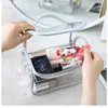 Bolsa de ombro transparente de PVC mais vendida, bolsa de armazenamento de cosméticos de grande capacidade, bolsa de maquiagem à prova d'água, pode adicionar logotipo, em estoque