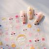 Pegatinas para uñas TENSOR New Craft Frosted Ins, de Año Nuevo, Serie M-852, planas y de cristal
